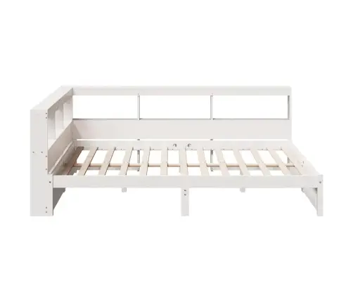 Riiuliga Voodiraam Ilma Madratsita, Valge, 140X190cm Männipuit