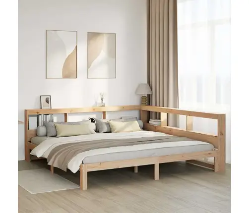 Riiuliga Voodiraam Ilma Madratsita, 180X200 cm Männipuit