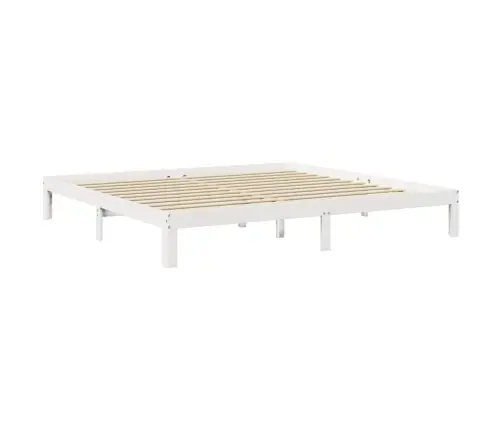 Gulta Ar Grāmatu Plauktu, Bez Matrača, 180X200 Cm, Priedes Koks Vidaxl
