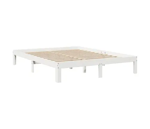 Gulta Ar Grāmatu Plauktu, Bez Matrača, 160X200 Cm, Priedes Koks Vidaxl