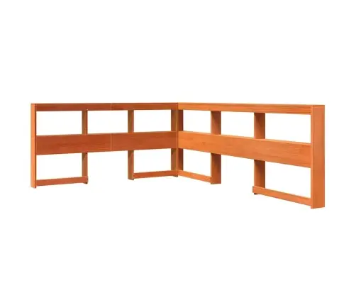 Gulta Ar Grāmatu Plauktu, Bez Matrača, 140X200 Cm, Priedes Koks Vidaxl