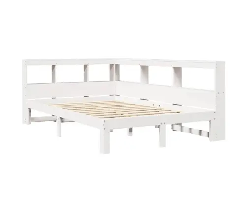 Gulta Ar Grāmatu Plauktu, Bez Matrača, 120X200 Cm, Priedes Koks Vidaxl