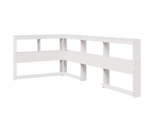 Gulta Ar Grāmatu Plauktu, Bez Matrača, 90X190 Cm, Priedes Koks Vidaxl