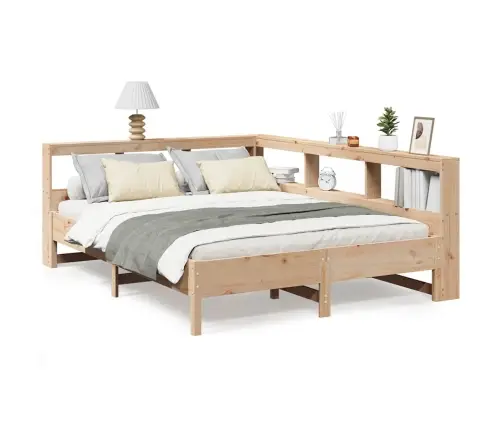 Riiuliga Voodiraam Ilma Madratsita, 150 X 200 cm Männipuit