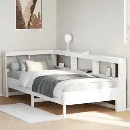 Gulta Ar Grāmatu Plauktu, Bez Matrača, 100X200 Cm, Priedes Koks Vidaxl Gulta Ar Grāmatu Plauktu, Bez Matrača, 100X200 Cm, Priedes Koks Vidaxl