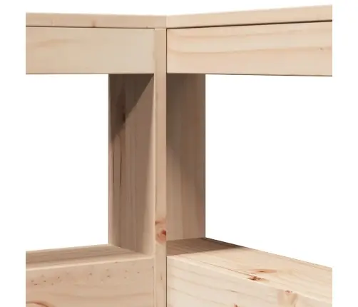 Gulta Ar Grāmatu Plauktu, Bez Matrača, 90X200 Cm, Priedes Koks Vidaxl