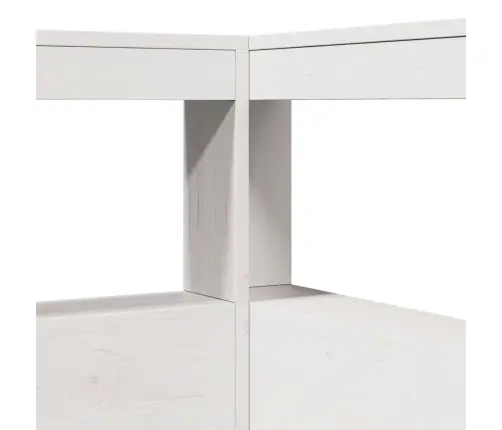 Gulta Ar Grāmatu Plauktu, Bez Matrača, 135X190 Cm, Priedes Koks Vidaxl