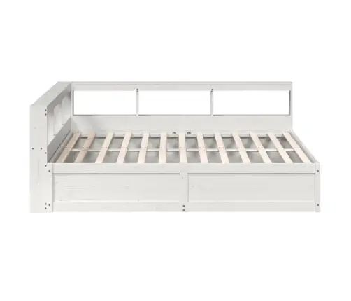 Gulta Ar Grāmatu Plauktu, Bez Matrača, 180X200 Cm, Priedes Koks Vidaxl