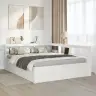 Gulta Ar Grāmatu Plauktu, Bez Matrača, 150X200 Cm, Priedes Koks Vidaxl