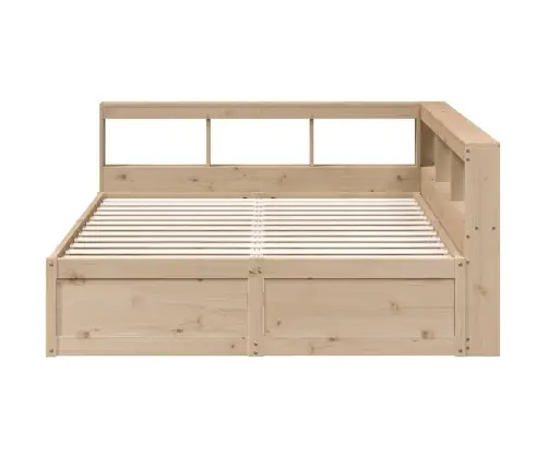 Riiuliga Voodiraam Ilma Madratsita, 140X200 cm Männipuit