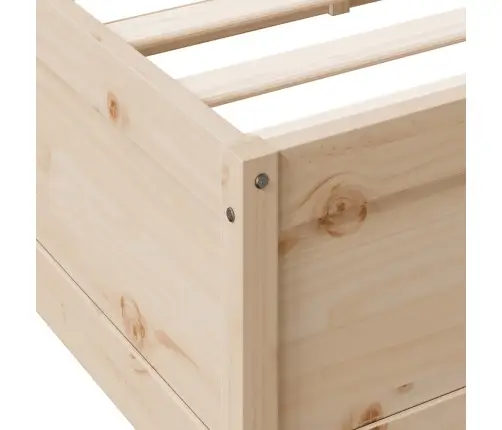 Riiuliga Voodiraam Ilma Madratsita, 140X200 cm Männipuit