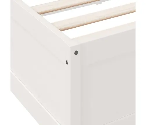 Gulta Ar Grāmatu Plauktu, Bez Matrača, 90X200 Cm, Priedes Koks Vidaxl