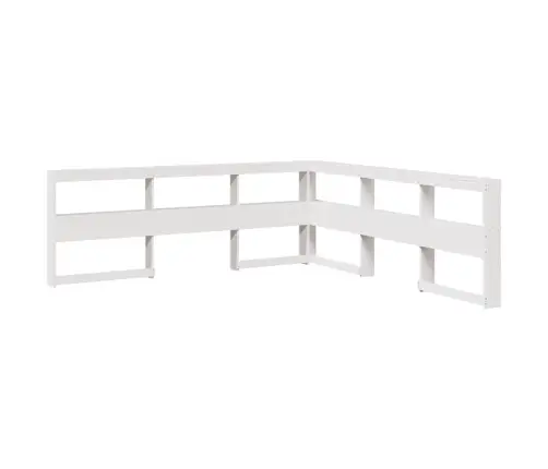 Gulta Ar Grāmatu Plauktu, Bez Matrača, 200X200 Cm, Priedes Koks Vidaxl