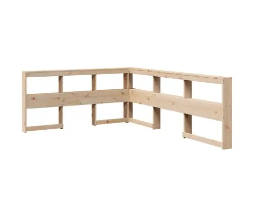 Gulta Ar Grāmatu Plauktu, Bez Matrača, 160X200 Cm, Priedes Koks Vidaxl