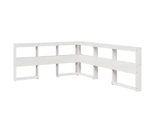 Gulta Ar Grāmatu Plauktu, Bez Matrača, 160X200 Cm, Priedes Koks Vidaxl