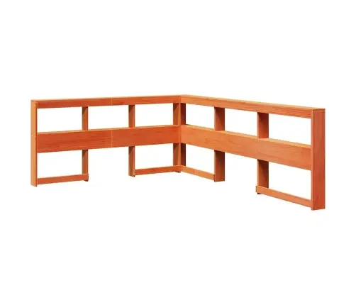 Gulta Ar Grāmatu Plauktu, Bez Matrača, 160X200 Cm, Priedes Koks Vidaxl