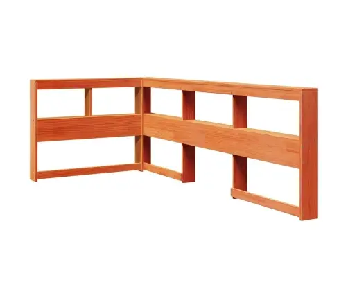 Lova Be Čiužinio/Su Knygų Lentyna, Vaško Ruda, 100X200cm Pušis