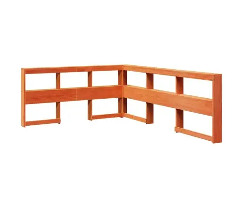 Lova Su Knygų Spinta Be Čiužinio, Ruda, 140X190cm Pušis