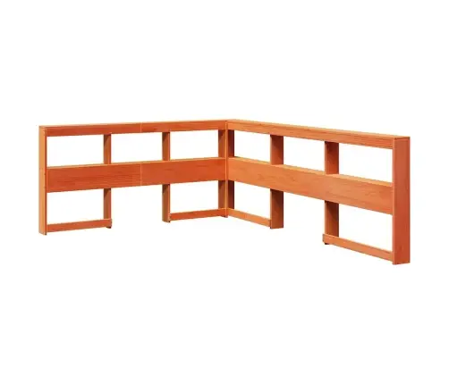 Riiuliga Voodi Ilma Madratsita, Vahapruun, 135X190cm Männipuit