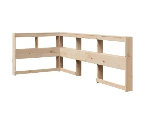 Gulta Ar Grāmatu Plauktu, Bez Matrača, 90X190 Cm, Priedes Koks Vidaxl