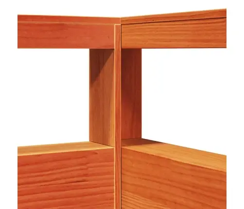 Gulta Ar Grāmatu Plauktu, Bez Matrača, 90X190 Cm, Priedes Koks Vidaxl