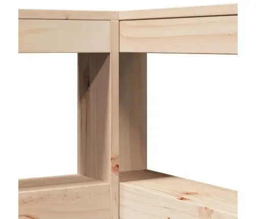 Lova Su Knygų Spinta Be Čiužinio, 180X200cm Pušies Masyvas