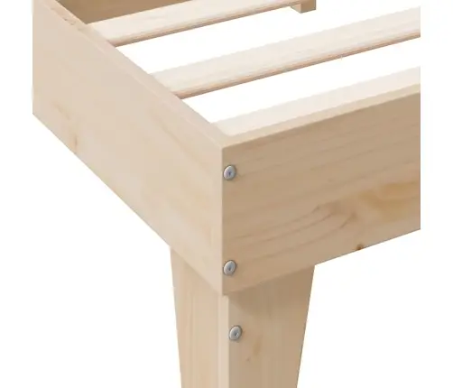 Gulta Ar Grāmatu Plauktu, Bez Matrača, 160X200 Cm, Priedes Koks Vidaxl