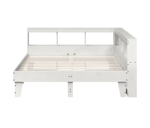 Gulta Ar Grāmatu Plauktu, Bez Matrača, 160X200 Cm, Priedes Koks Vidaxl