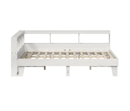 Gulta Ar Grāmatu Plauktu, Bez Matrača, 160X200 Cm, Priedes Koks Vidaxl