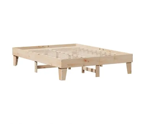 Riiuliga Voodiraam Ilma Madratsita, 150 X 200 cm Männipuit