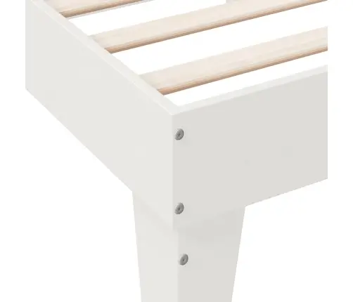 Riiuliga Voodiraam Ilma Madratsita, Valge, 150X200cm Männipuit