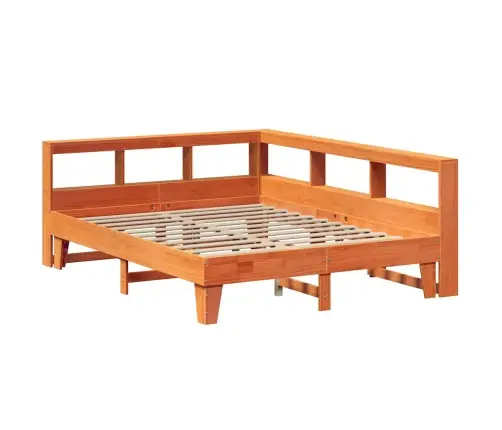 Lova Su Knygų Spinta Be Čiužinio, Ruda, 150X200cm Pušis