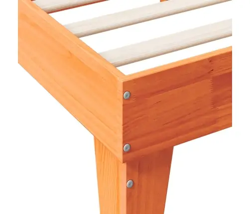 Lova Su Knygų Spinta Be Čiužinio, Ruda, 140X200cm Pušis