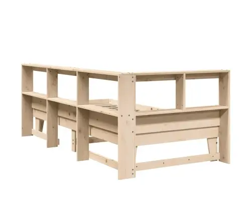 Riiuliga Voodiraam Ilma Madratsita, 100 X 200 cm Männipuit