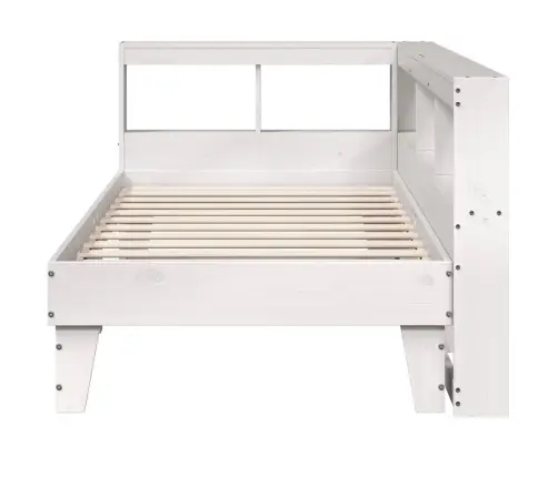 Gulta Ar Grāmatu Plauktu, Bez Matrača, 90X190 Cm, Priedes Koks Vidaxl