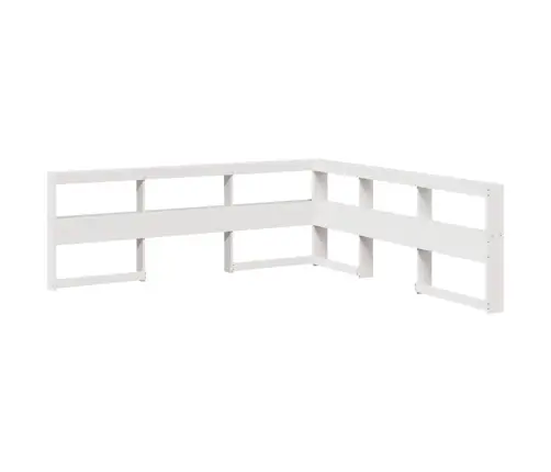 Gulta Ar Grāmatu Plauktu, Bez Matrača, 90X190 Cm, Priedes Koks Vidaxl