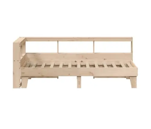 Lova Su Knygų Spinta Be Čiužinio, 75X190cm Pušies Masyvas