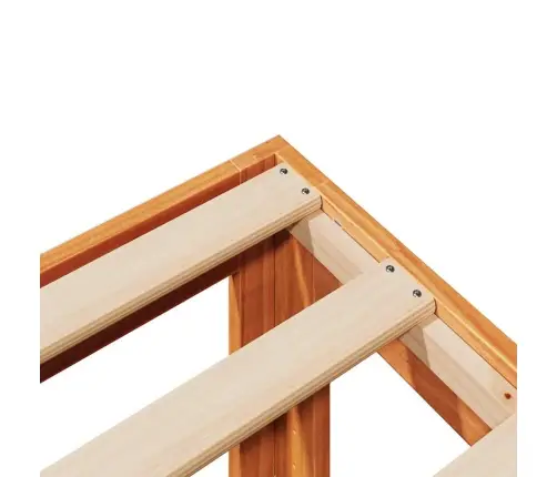 Šeimos Lovos Rėmas Be Čiužinio Vaškas Ruda Medžio Masyvo Pušis