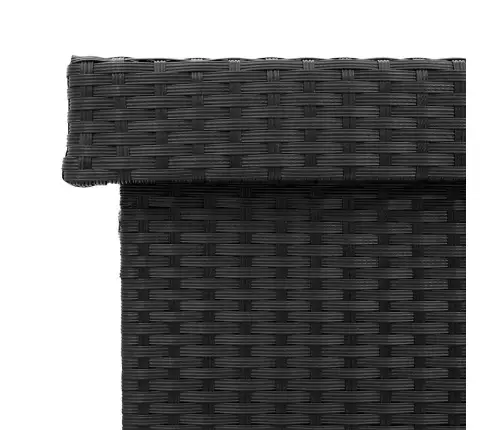 Dārza Uzglabāšanas Kaste Ar Riteņiem, Melna, 160X55X75 Cm Vidaxl