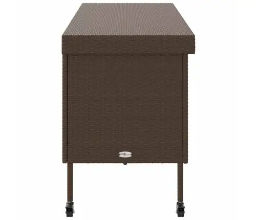 Sodo Daiktadėžė Su Ratukais, Rudos Spalvos, 160X55X75Cm