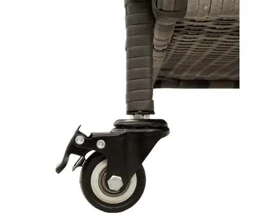 Dārza Uzglabāšanas Kaste Ar Riteņiem Pelēka 160X55X75 Cms Vidaxl