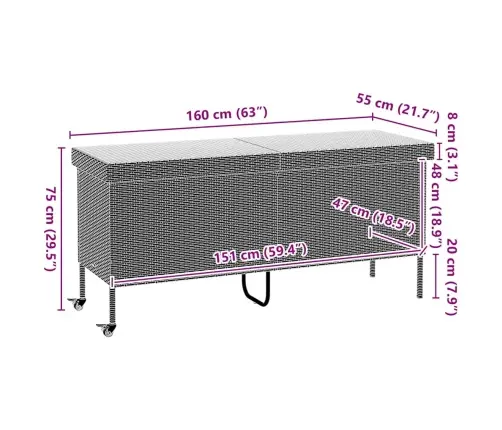 Dārza Uzglabāšanas Kaste Ar Riteņiem Bēšs 160X55X75 Cms Vidaxl Dārza Uzglabāšanas Kaste Ar Riteņiem Bēšs 160X55X75 Cms Vidaxl