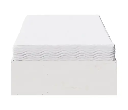 Dienas Gulta Ar Matrača, Balta, 100X200 Cm, Priedes Masīvkoks Vidaxl