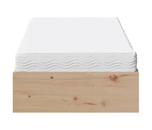 Lova Su Čiužinio, 80X200cm Pušies Medienos Masyvas