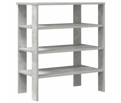 Apavu Skapītis Betona Pelēks 61X32X70 Cm Inženierijas Koks Vidaxl