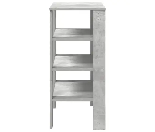 Apavu Skapītis Betona Pelēks 61X32X70 Cm Inženierijas Koks Vidaxl