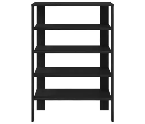 Apavu Plaukts Melns 61X32X87,5 Cm Inženierijas Koks Vidaxl