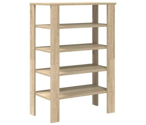 Apavu Plaukts Ozola Krāsa 61X32X87,5 Cm Inženierijas Koks Vidaxl