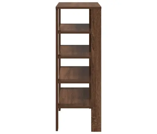 Apavu Plaukts Brūna Ozolkoka 61X32X87,5 Cm Inženierijas Koks Vidaxl