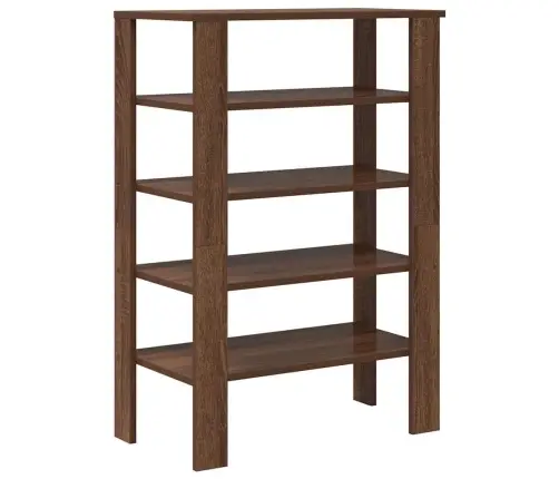 Apavu Plaukts Brūna Ozolkoka 61X32X87,5 Cm Inženierijas Koks Vidaxl